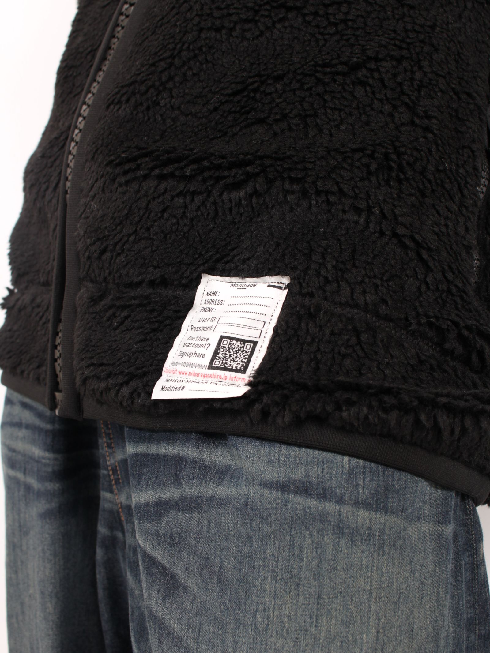 【24AW】ワイド バック ボア ブルゾン / WIDE BACK BOA BL / ブラック