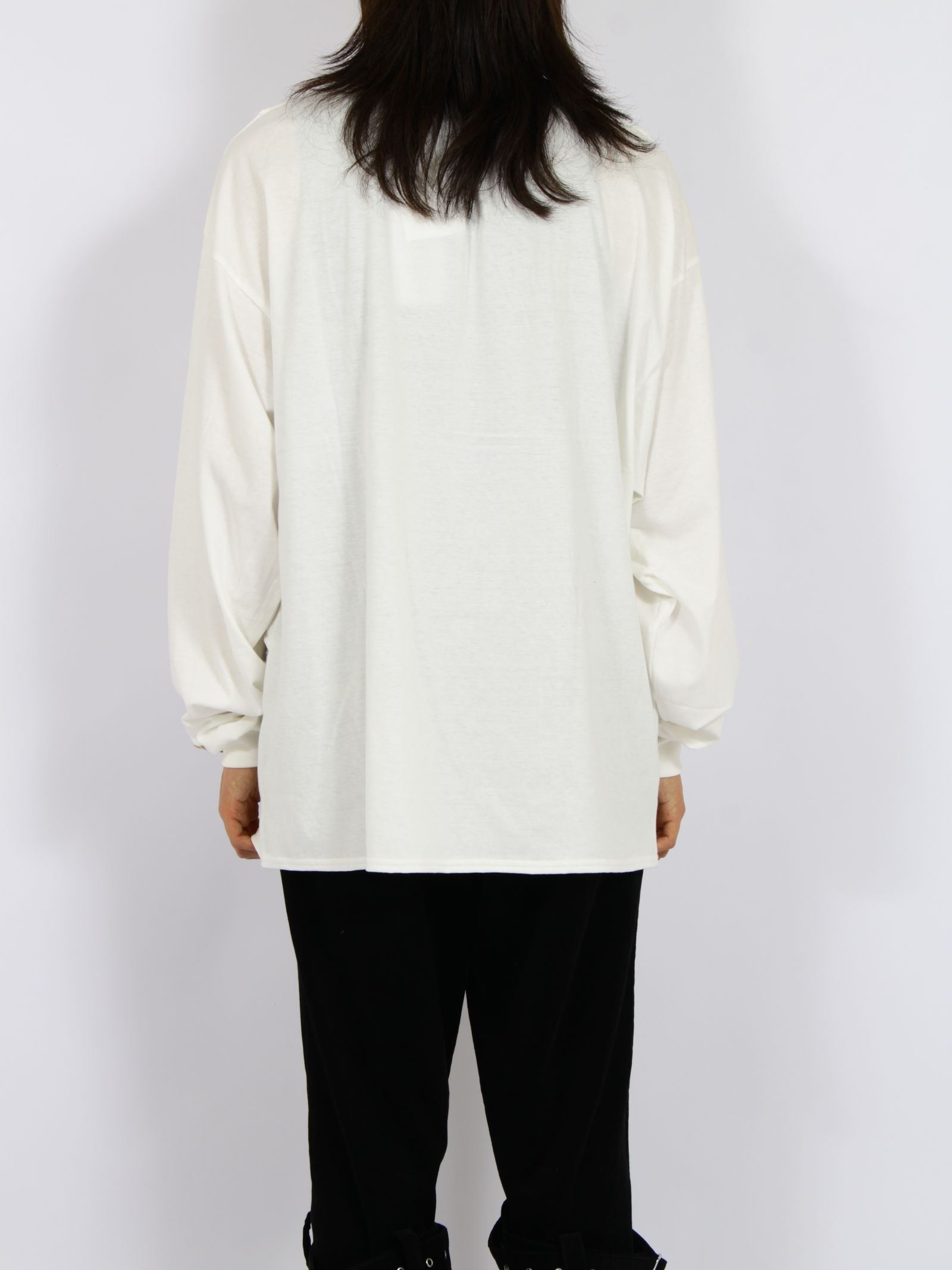 【26AW】コットン ペンタグラム スイッチ ロングスリーブ Tシャツ 長袖 Tシャツ / COTTON PENTAGRAM SWITCHED L/S T-SHIRT / ホワイト