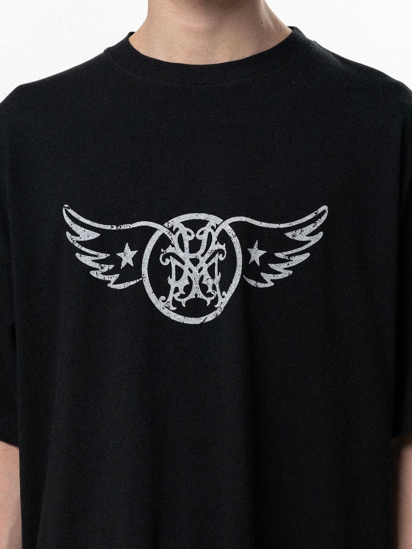 【26SS】"エアロ-カミヤ" Tシャツ / "AERO-KMY" TEE T/C / ブラック