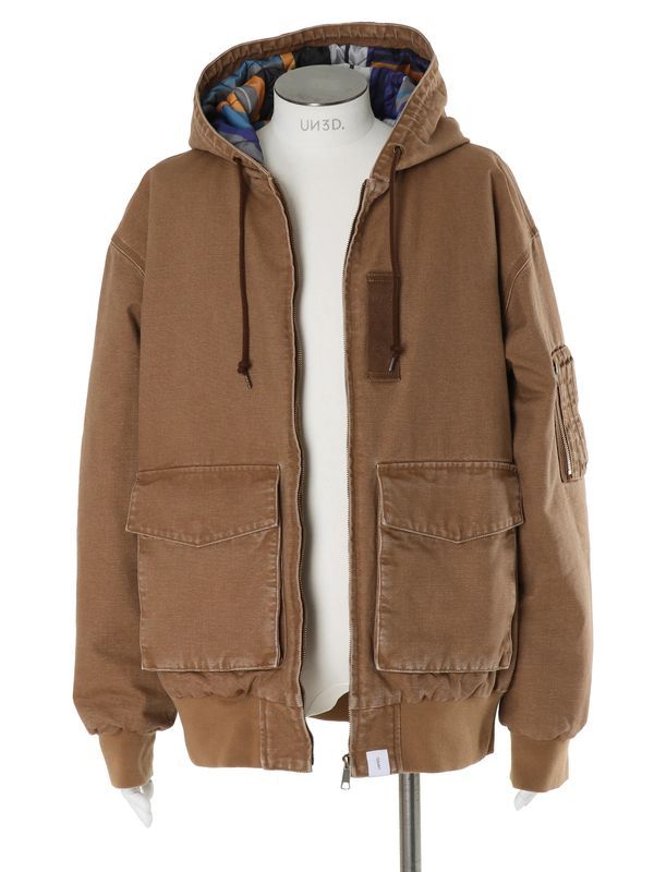 【26AW】 ダック フーディー ジャケット / DUCK HOODIE JACKET / ブラウン