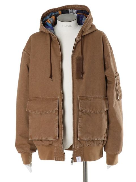【26AW】 ダック フーディー ジャケット / DUCK HOODIE JACKET / ブラウン