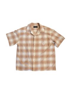 コットン フランネル ショート スリーブ プリンテッド シャツ / COTTON FLANNEL SHORT SLEEVE PRINTED SHIRT / ピンク