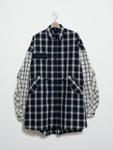 【23SS】スイッチング シャツジャケット / M-51 switching shirt jacket / ネイビー - ネイビー - 1(S)