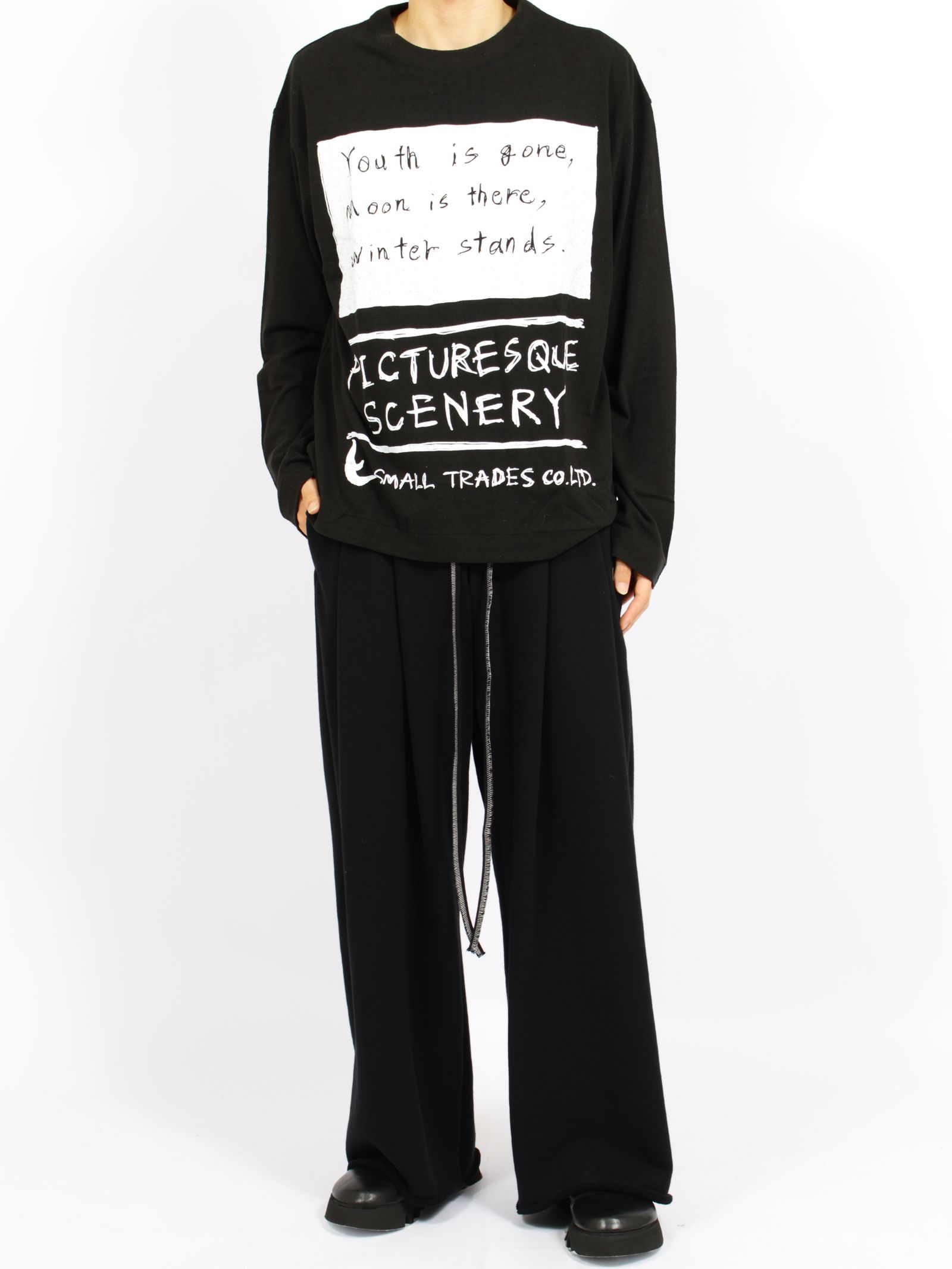 【26AW】ステイトメント イン ディセンバー ロングスリーブ Tシャツ / STATEMENT IN DECEMBER(L/S TEE) / ブラック