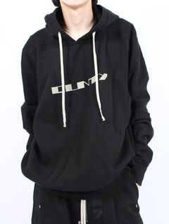 【25AW】オーバーサイズド フーディー パーカー / OVERSIZED HOODIE / ブラック × パール