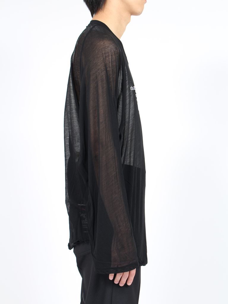 DAIRIKU - 【24SS】シースルー ビッグ ラグラン ロングスリーブTシャツ 