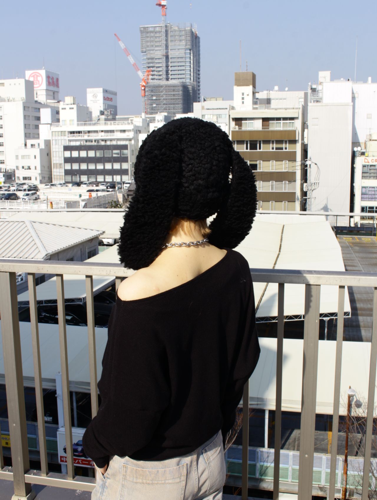 【26SS】ラビット ヘッドウェアー / RABBIT HEADWEAR / ブラック 黒瀬ひな着用