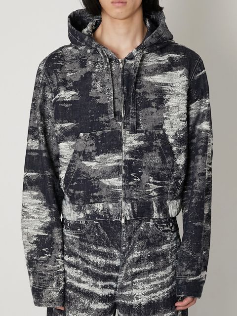 【26SS】デニム ジップアップ フーディー パーカー / DENIM HOODIE / ワンウォッシュ