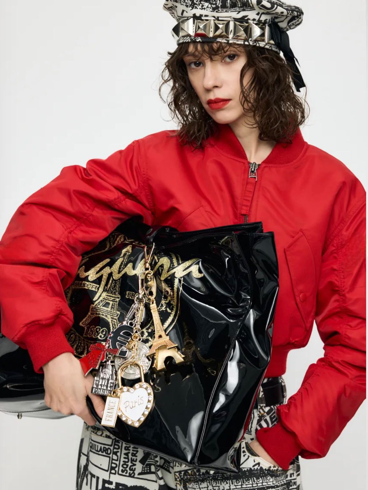 【26SS】ラージ ショッピング バッグ / VQ LARGE SHOPPING BAG / ブラック