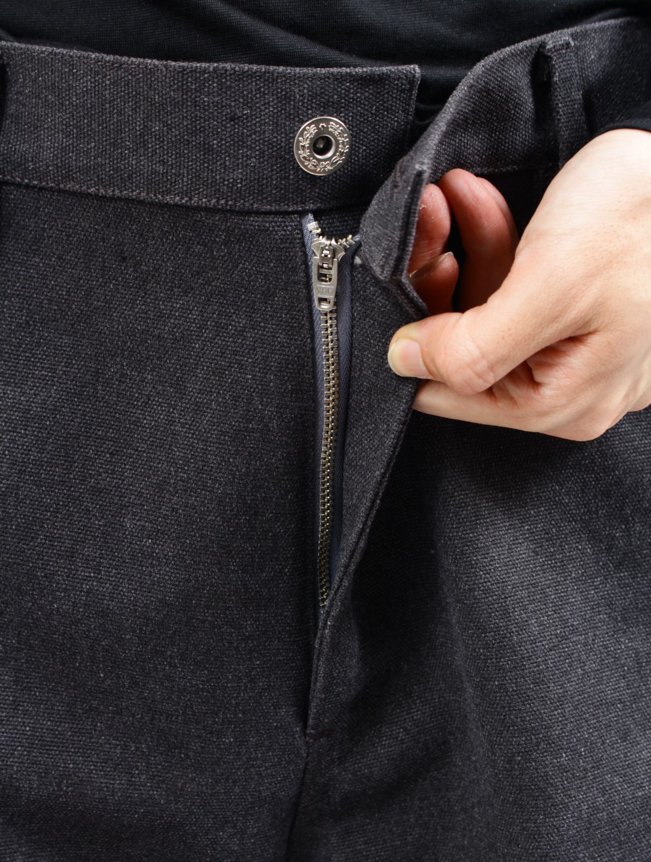 【26SS】 3D バック アジャスト デニム パンツ / 3D BACK ADJUST DENIM PANTS / ダークグレー