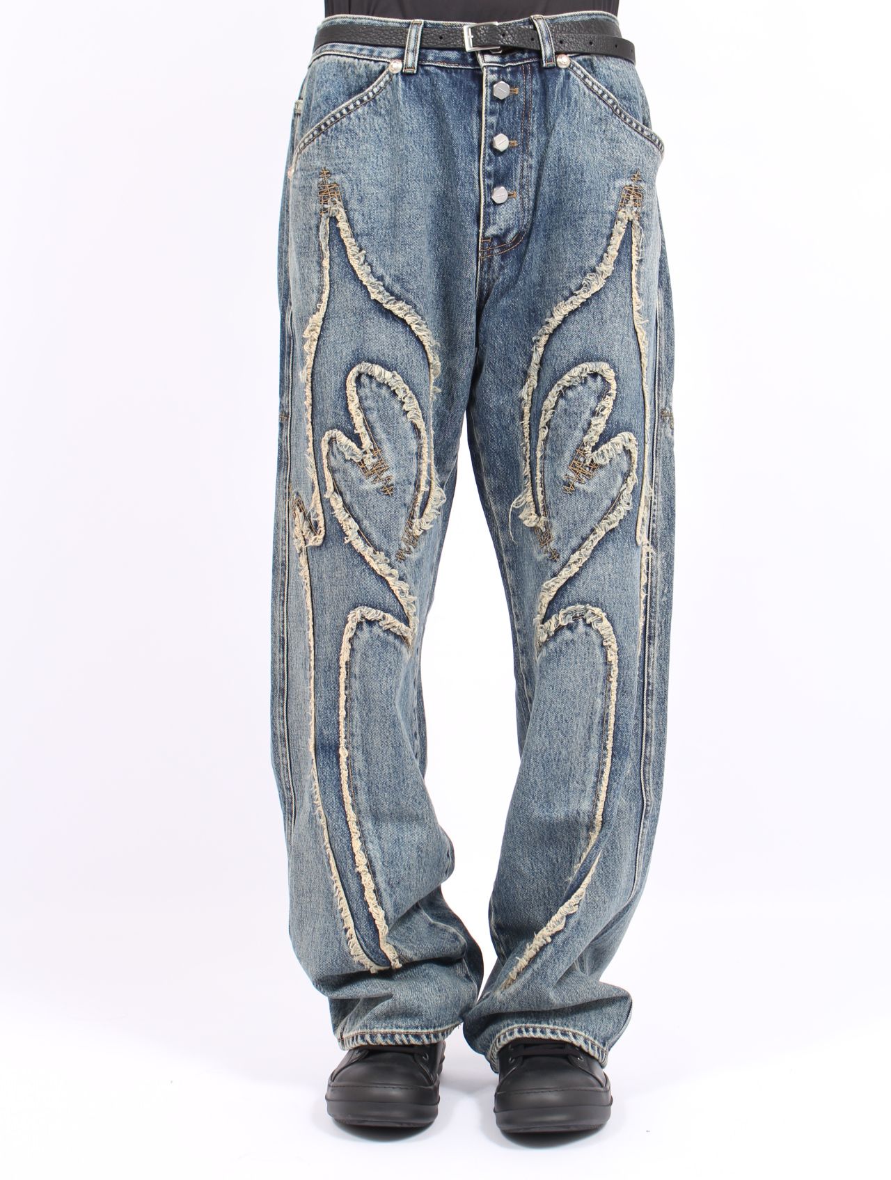 【25AW】トライバル デニム パンツ / TRIBLE DENIM PANTS / ブルー