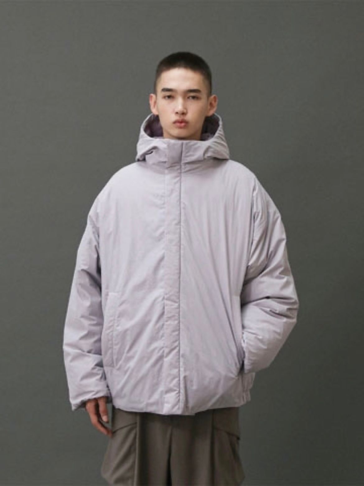 【25AW】スノーマン フーデッド ダウン ジャケット / SNOWMAN HOODED DOWN JACKET  / ライトパープル