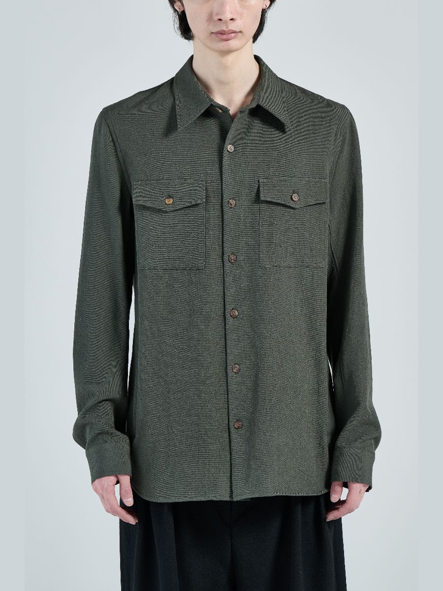 【26AW】 ユーティリティー シャツ 長袖 シャツ / UTILITY SHIRT / MOSS(グリーン)
