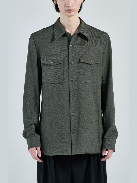 【26AW】 ユーティリティー シャツ 長袖 シャツ / UTILITY SHIRT / MOSS(グリーン)