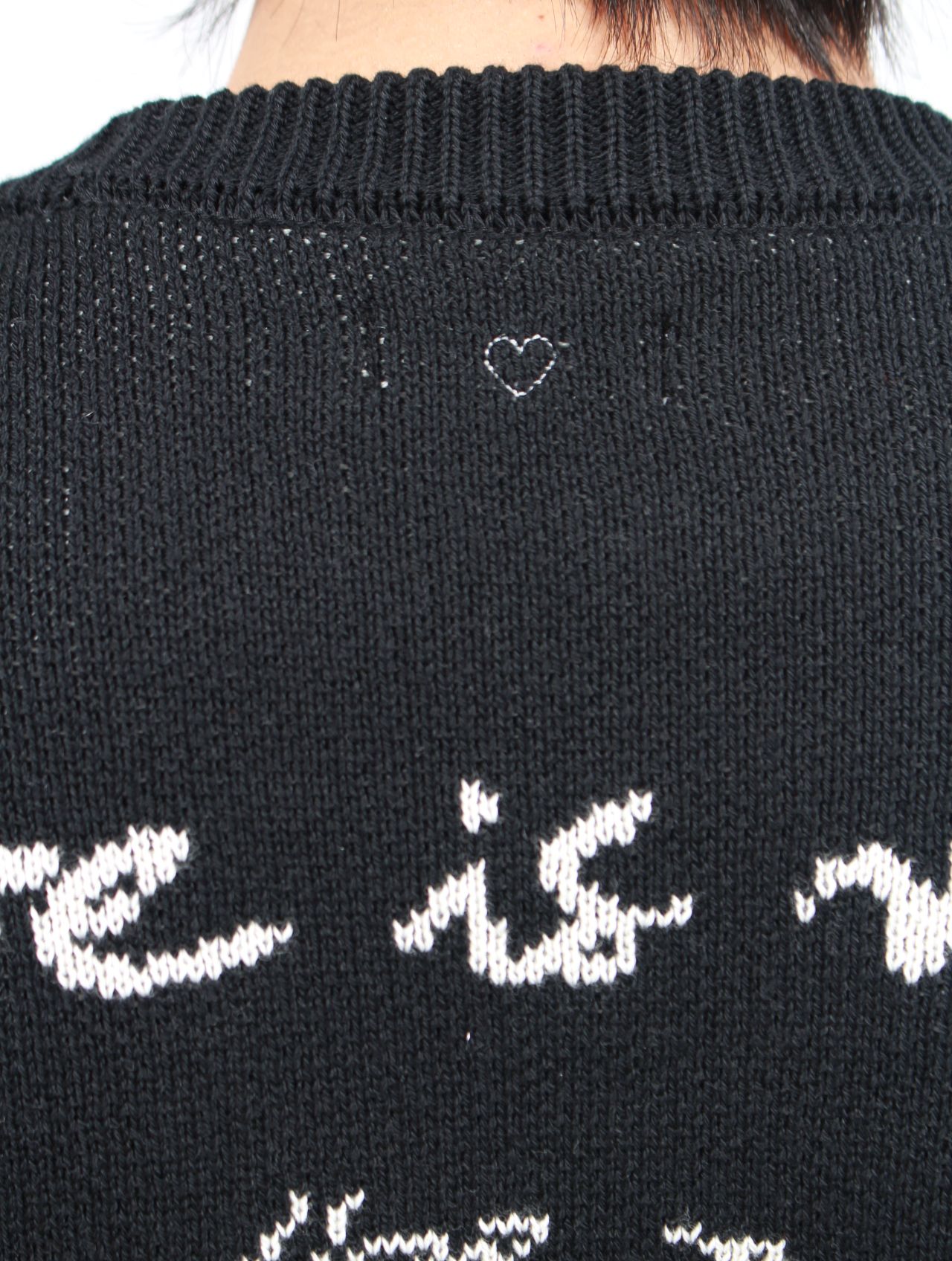 【25SS】ラブ イズ リアル コットン ニット セーター / LOVE IS REAL KNIT / ブラック