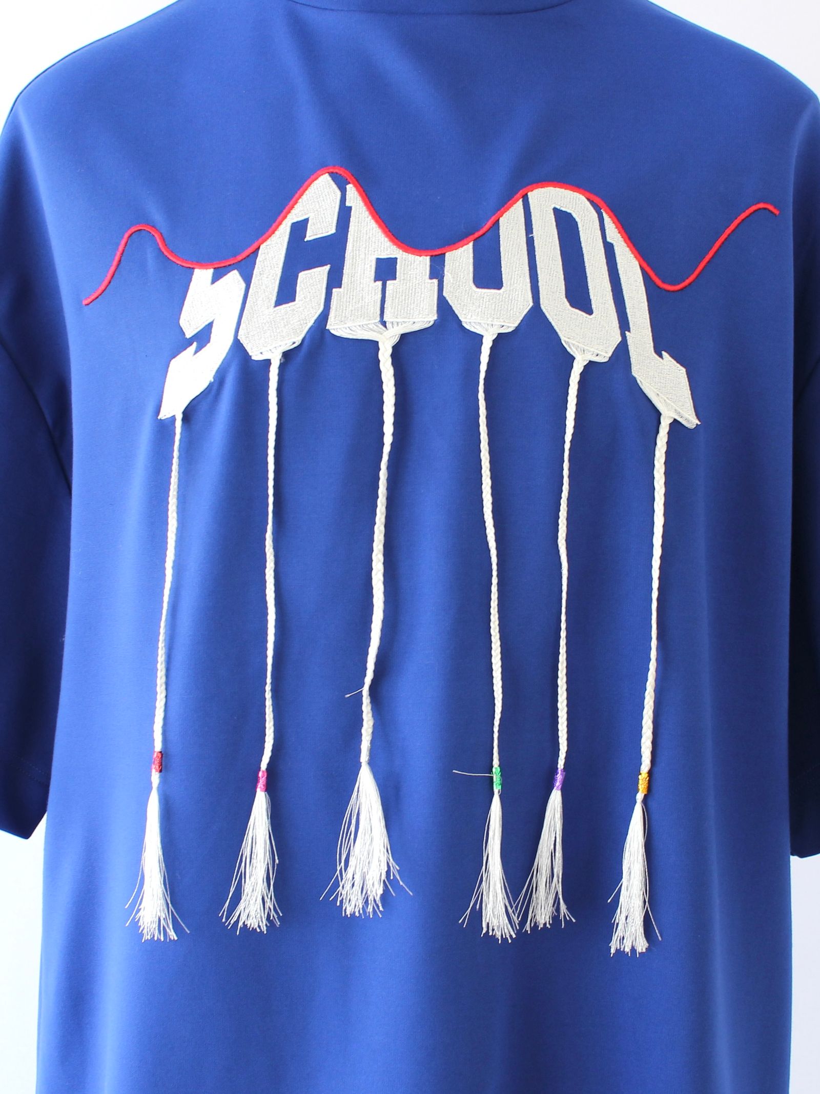 スクール フリンジ Tシャツ / SCHOOL BRAID TEE / ブルー