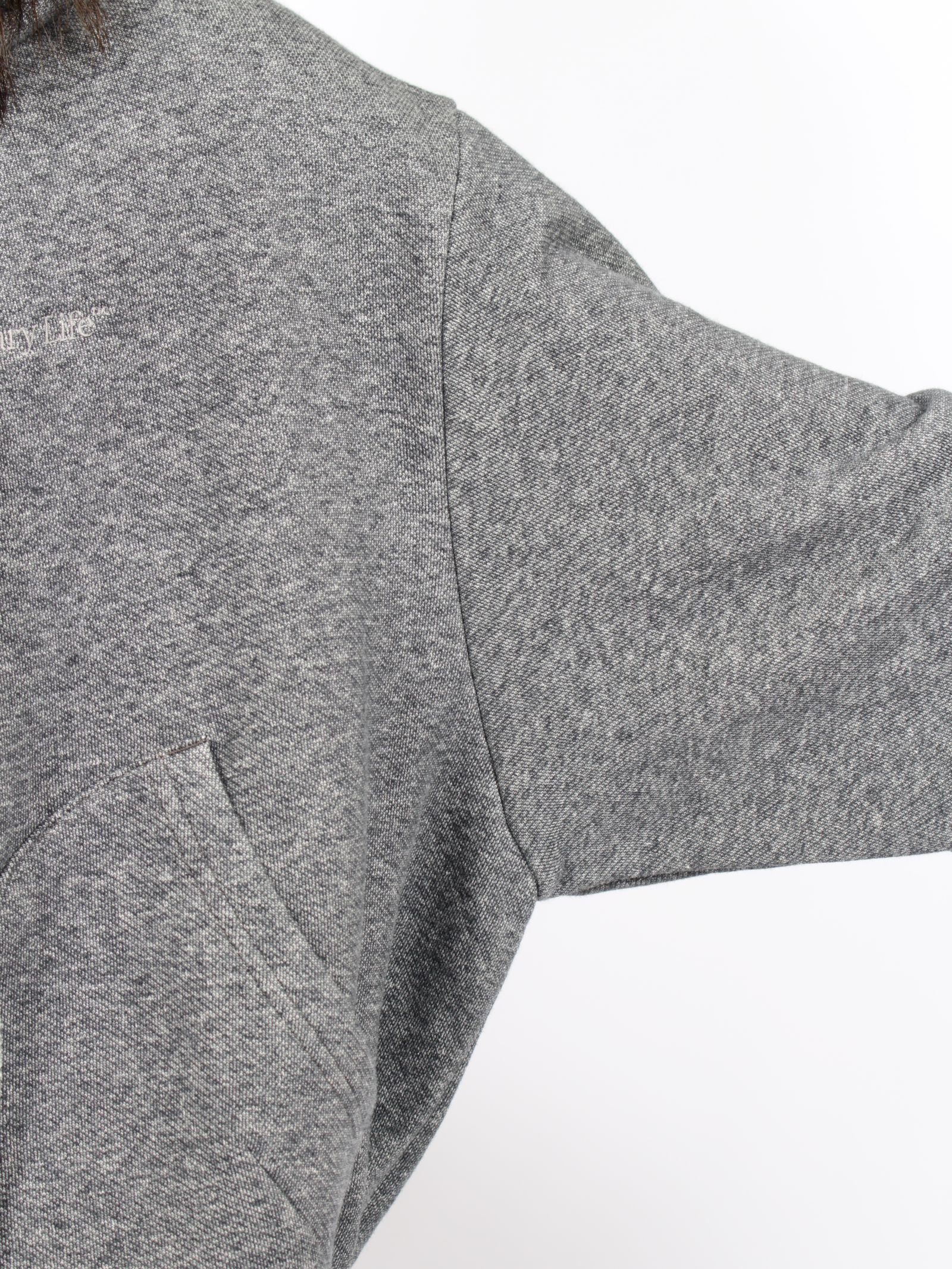 【定番】オーディナリー ホーム オールド スタイル ジップ フーディ / ORDINARY HOME OLD STYLE ZIP HOODIE / チャコール