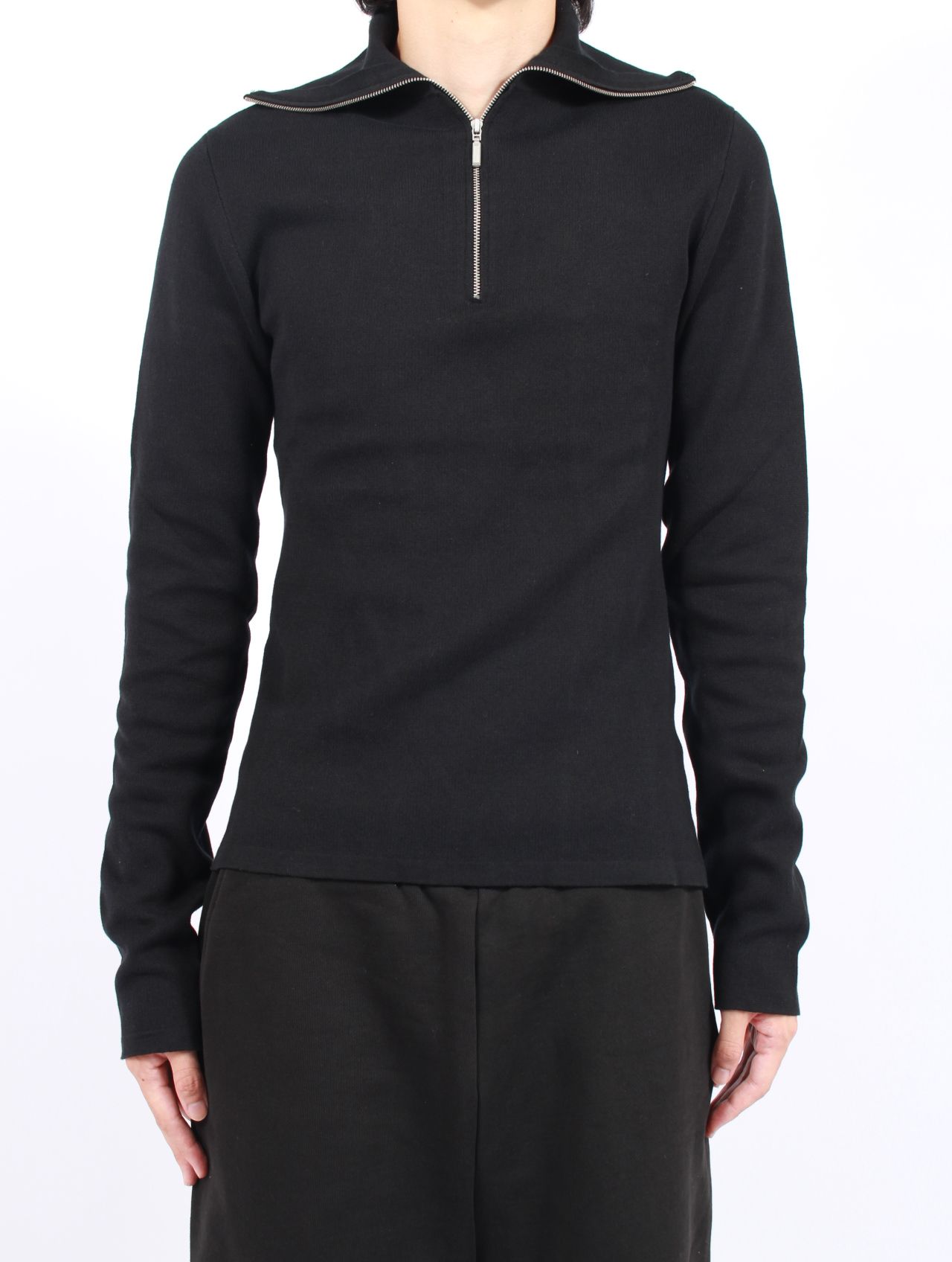 ジップアップ タートルネック / ZIP UP TURTLE NECK / BLACK(ブラック)