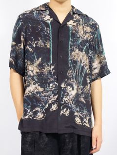 【25SS】 シルク オープン カラー シャツ / SILK OPEN COLLAR SHIRT / ブラック