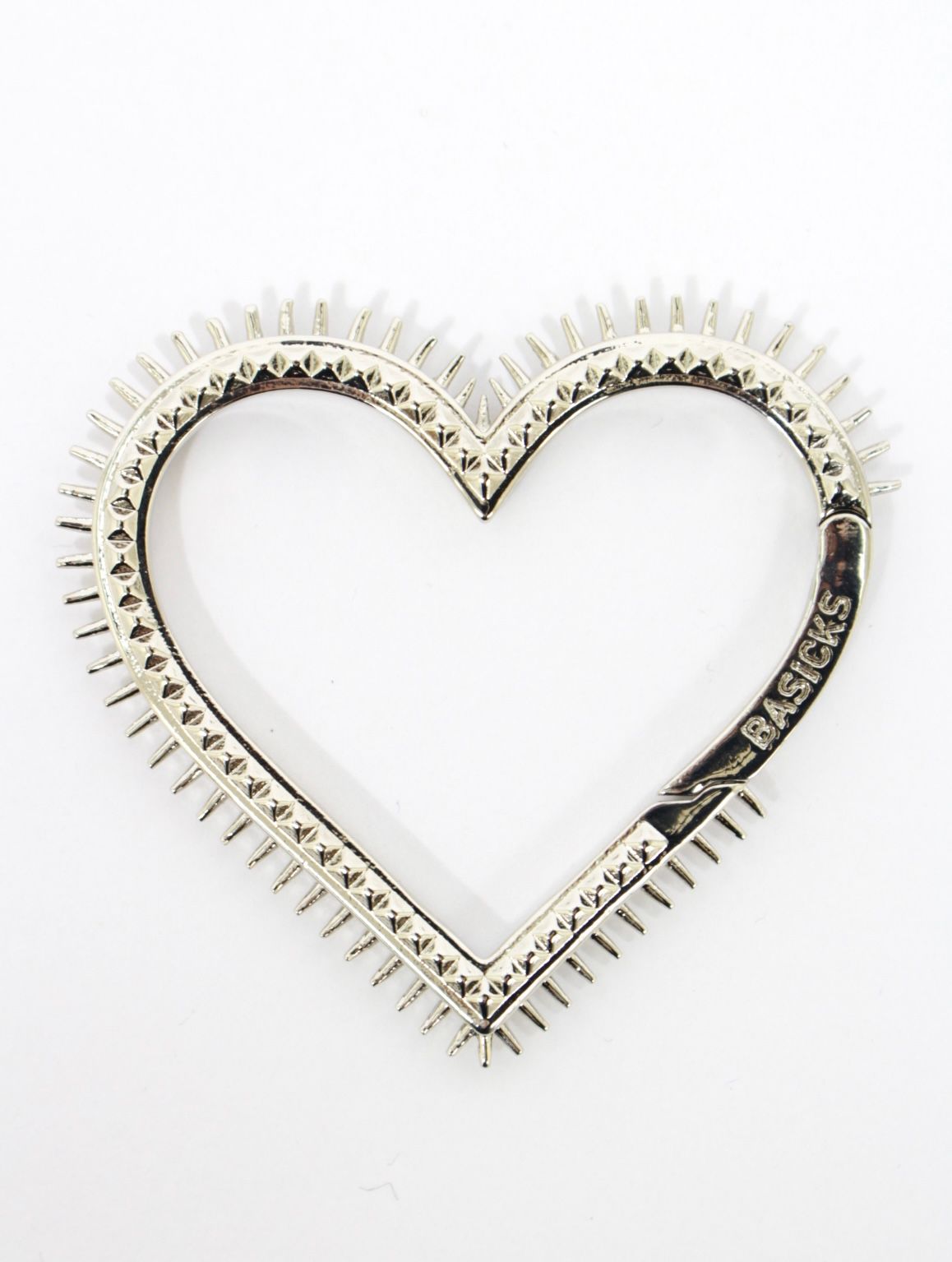 【26SS】スパイキー ハート カラビナ / SPIKY HEART CARABINER / シルバー