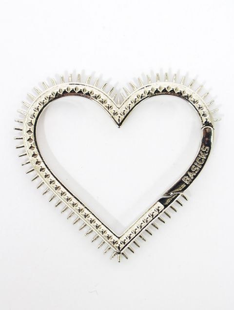 【26SS】スパイキー ハート カラビナ / SPIKY HEART CARABINER / シルバー