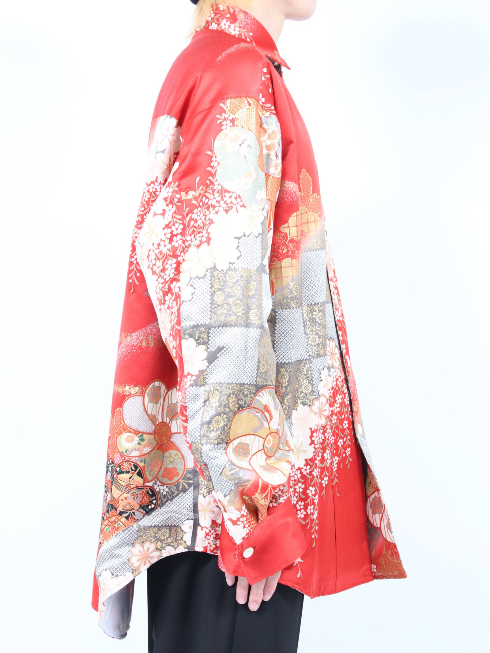 【24AW】パッディド ハワイアン シャツ / PADDED HAWAIAN SHIRT / レッド