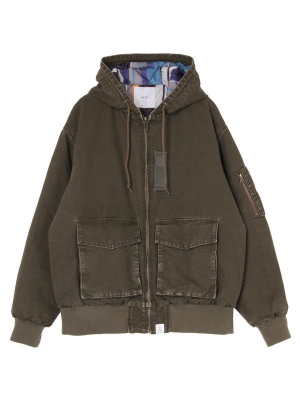 【26AW】 ダック フーディー ジャケット / DUCK HOODIE JACKET / カーキ