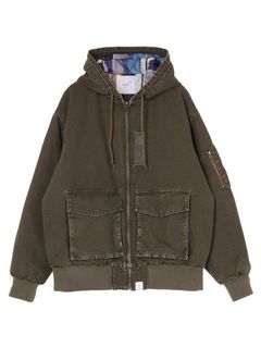 【26AW】 ダック フーディー ジャケット / DUCK HOODIE JACKET / カーキ