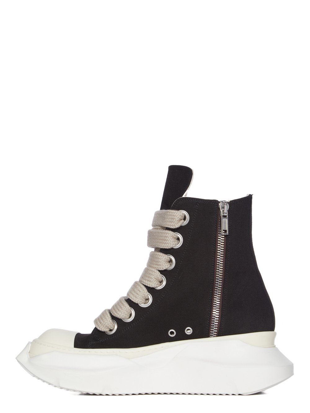 【25AW】ジャンボレース アブストラクト ハイカット スニーカー / JUMBOLACE ABSTRACT SNEAKS / ブラック × ホワイト