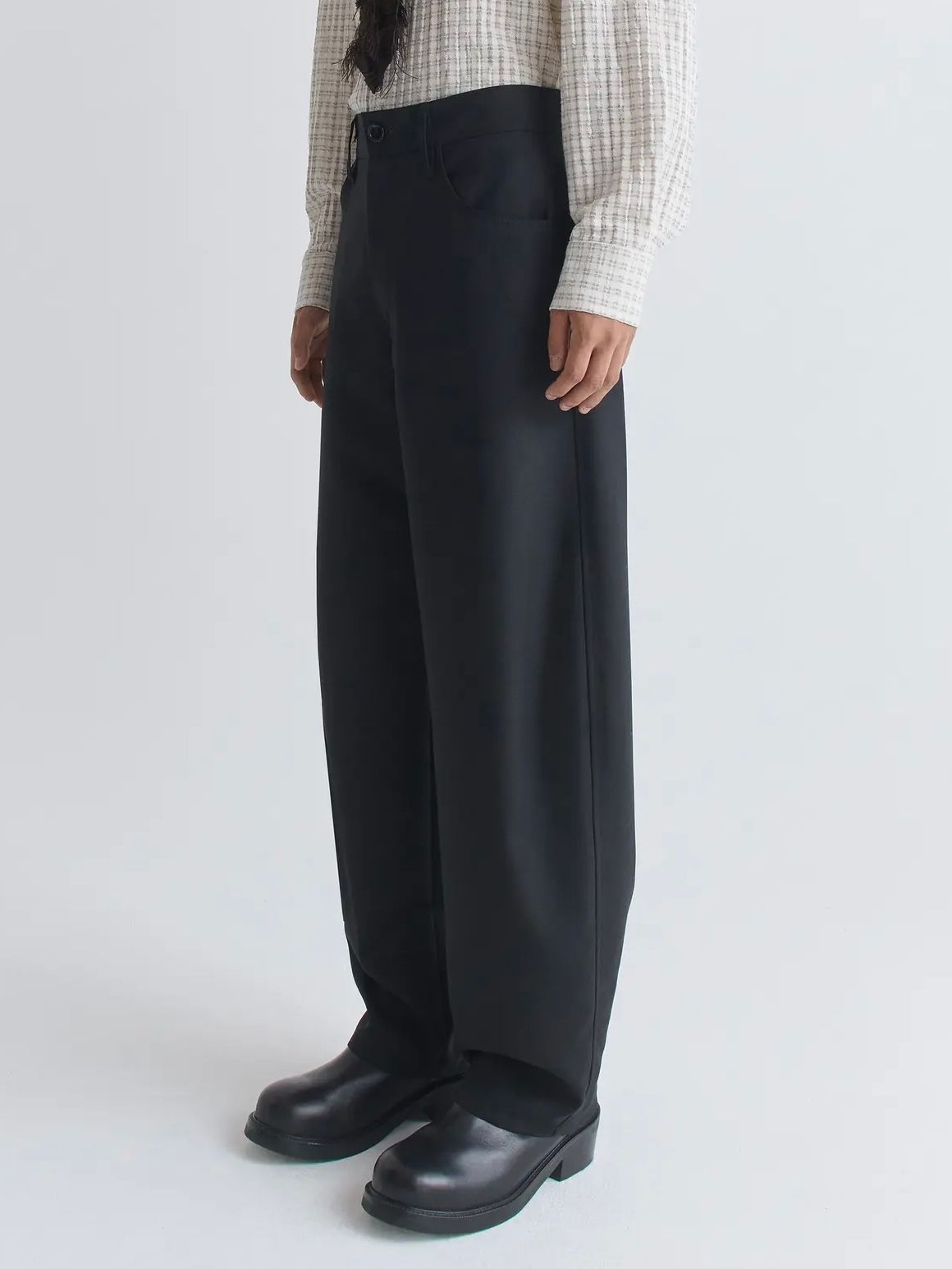 【26SS】ジーノ トラウザー スラックス / GINO TROUSER / FINE BLACK WOOL(ブラック)