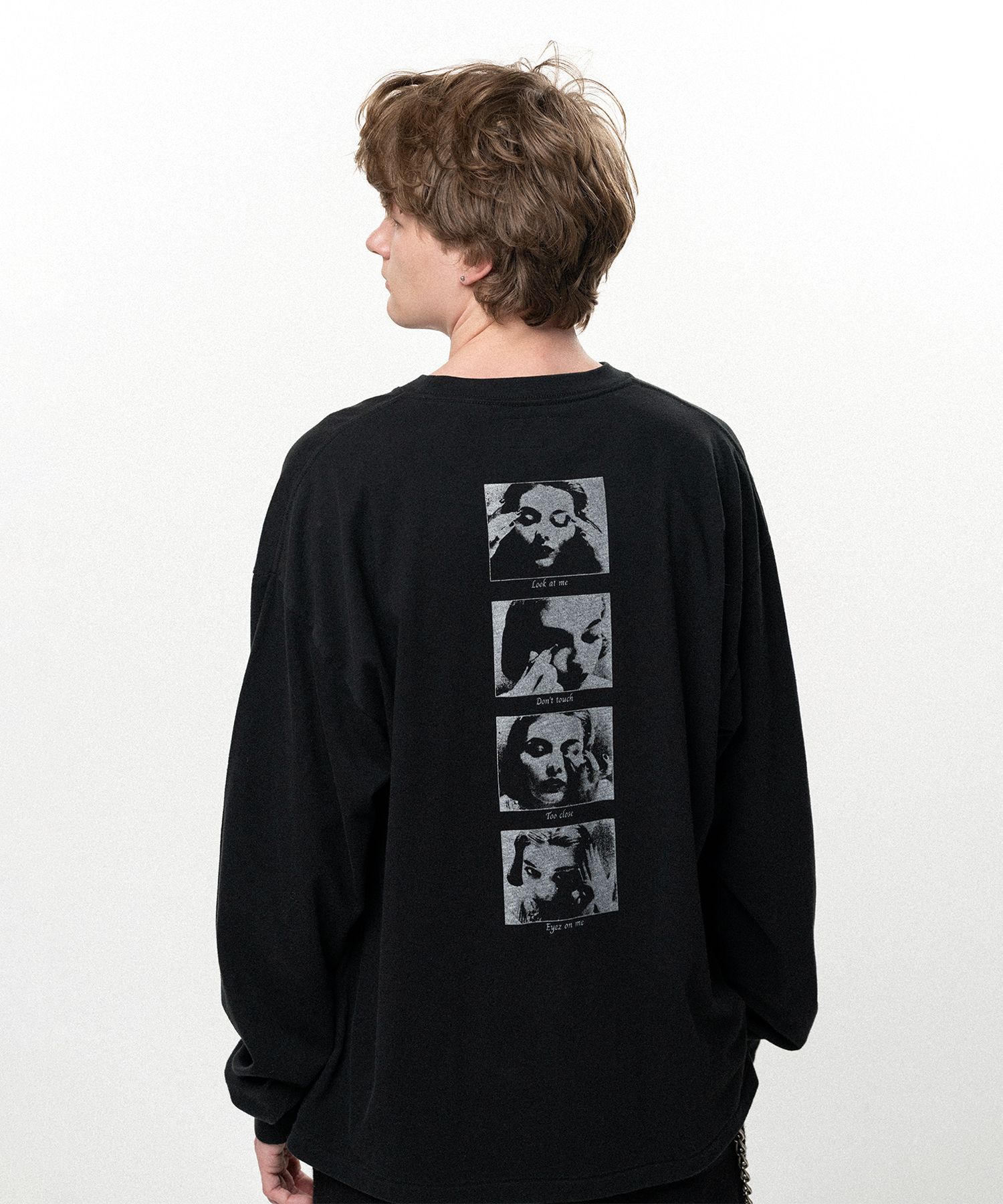 【26AW】ディストーテッド・ガール・ロングスリーブ・ティーシャツ/ "DISTORTED Girl" L/S T-shirt / ブラック