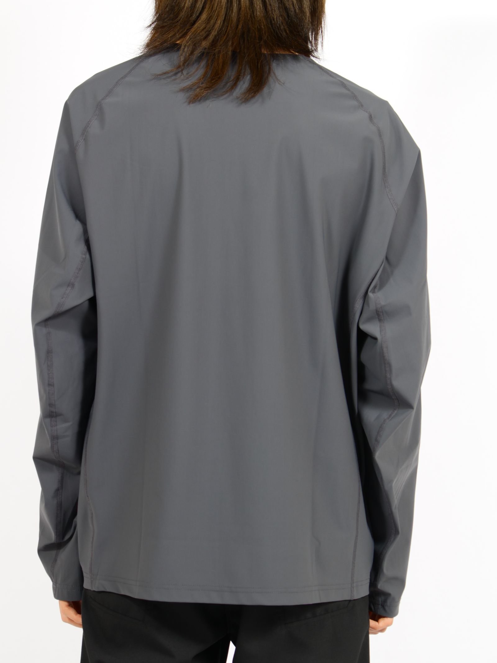 【26SS】ナイロン ロングスリーブ Tシャツ / LONG SLEEVE T-SHIRTS NYLON / ダークグレー
