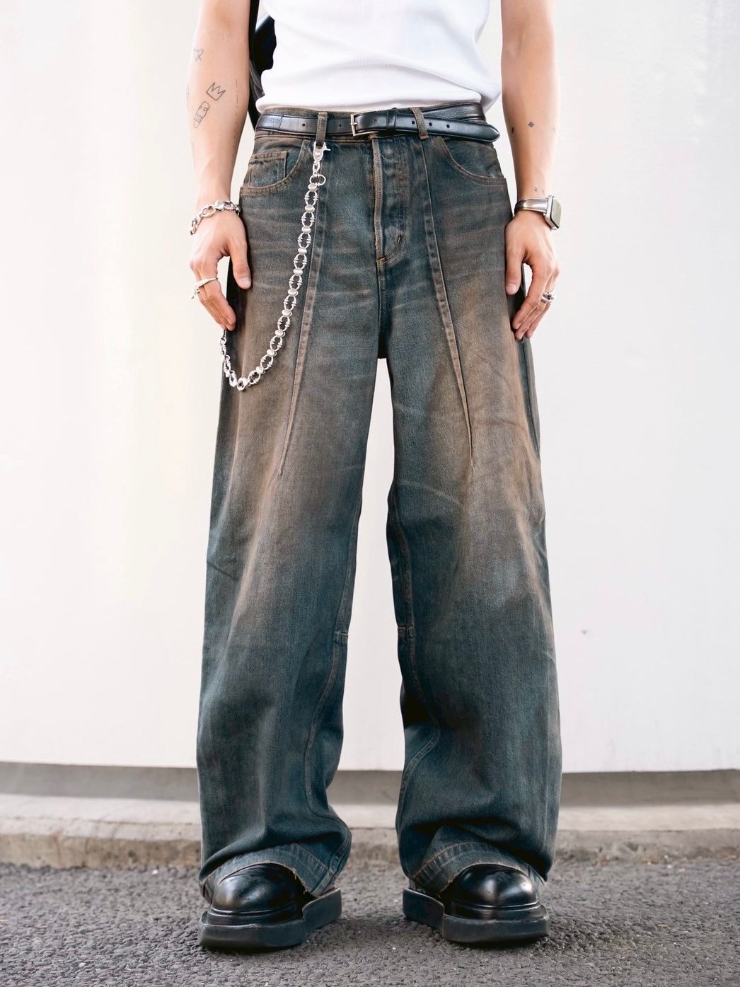 SUBLATIONS / サブレーションズ】WIDE SEAM DENIM BAGGY PANTS