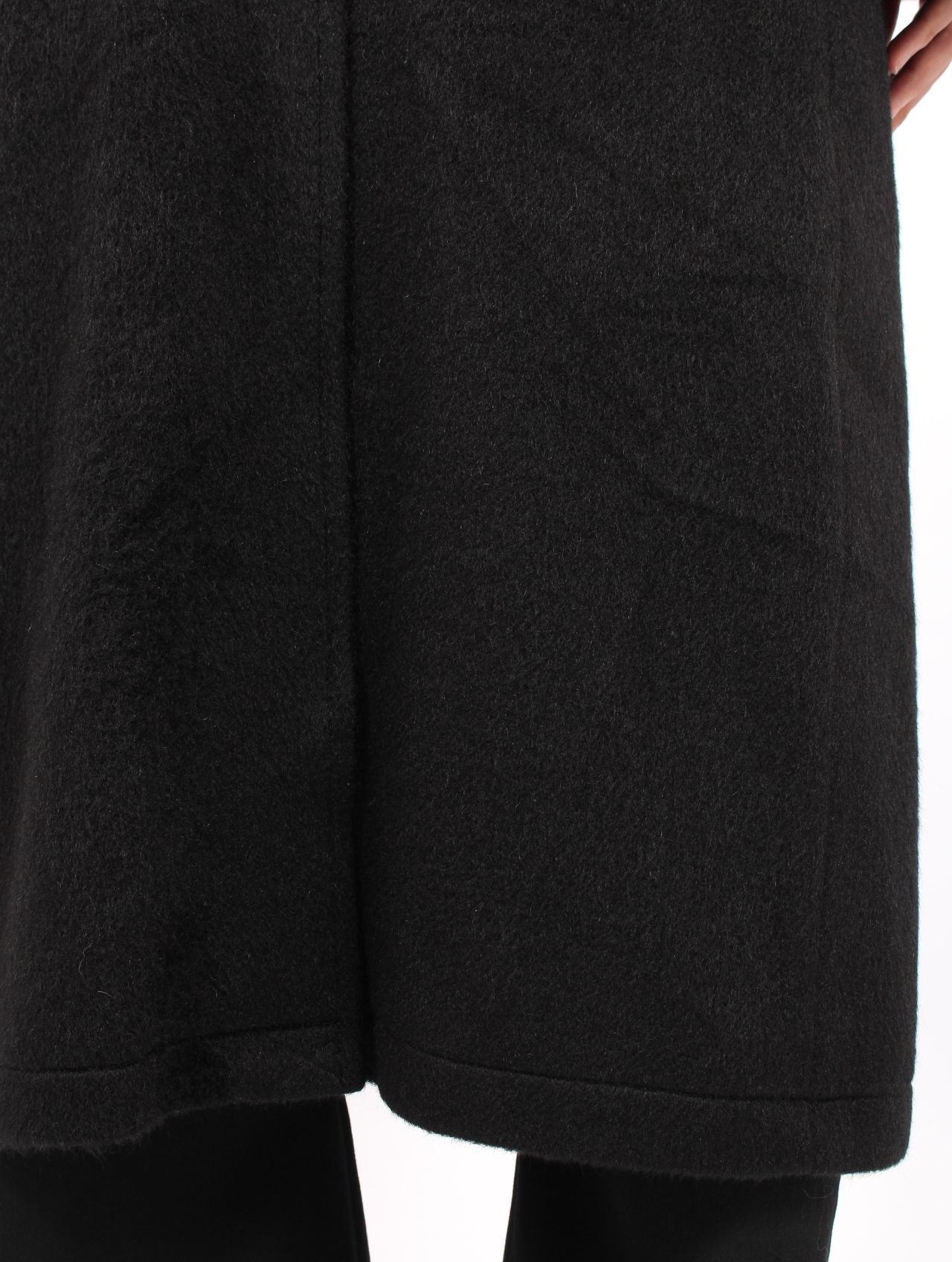【25AW】 ダブル ブレステッド コート / DOUBLE BREASTED COAT / BLACK(ブラック)