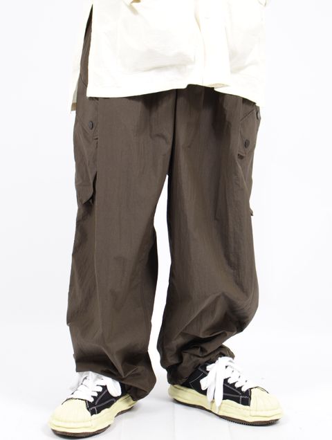 【25SS】ワッシャーナイロン ラフ カーゴ パンツ / WASHER NYLON RAF CARGO PANTS.13 / バッファローブラウン