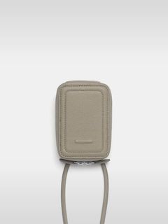 レザーストラップ付アイフォンアクセサリー ウォレット / STRAPPED ACCESSORY WALLET / トープ