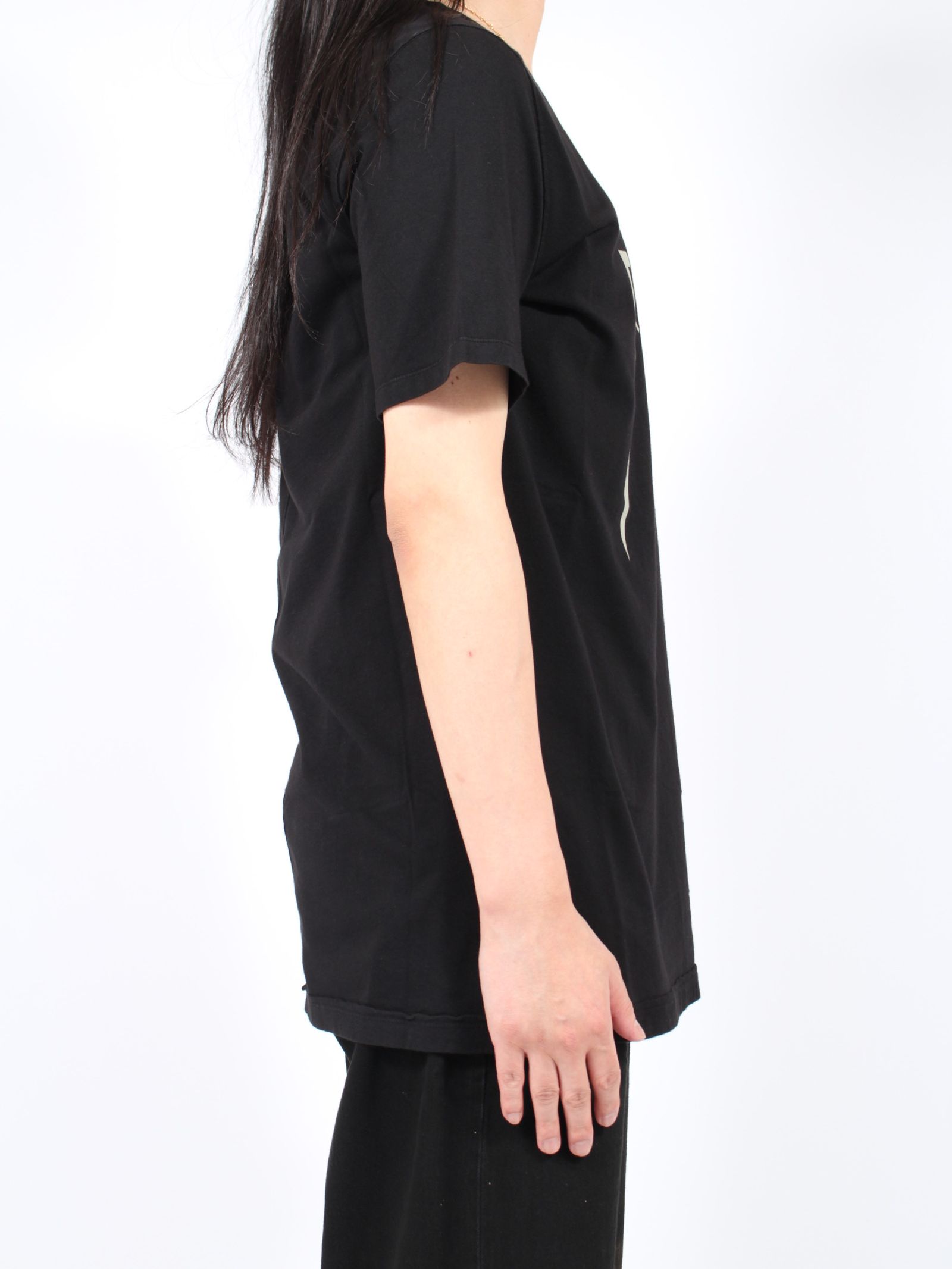 【24AW】レベル Tシャツ  / LEVEL T / ブラック × パール