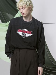 ビースティ ボーイズ オーバーサイズ ロングスリーブ Tシャツ / BEASTIE BOYS PRIME-OVER L/S T⁻SHIRT #1 / ブラック