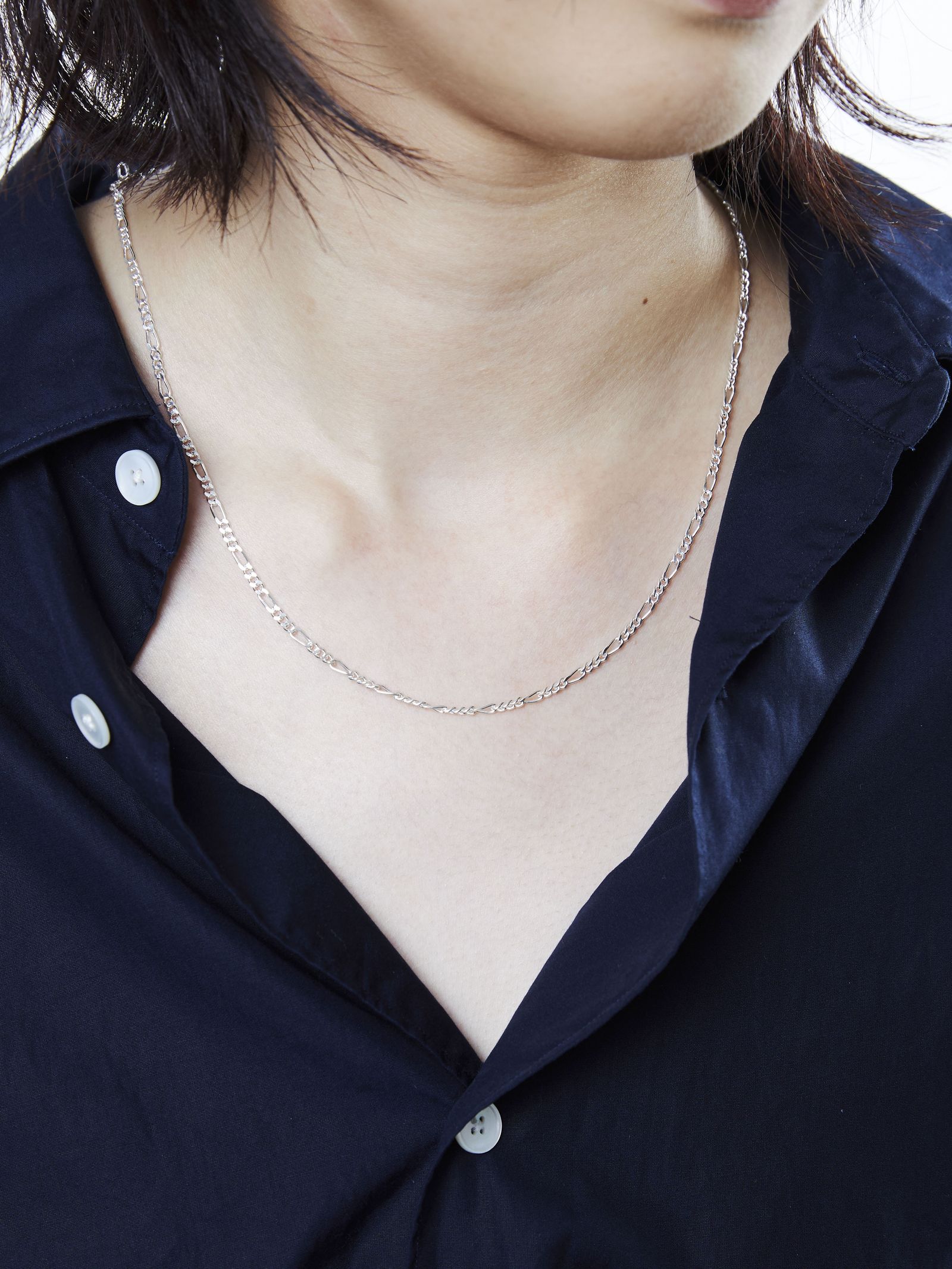 フィガロ リンク ネックレス / FIGARO LINK NECKLACE -2mm- / シルバー