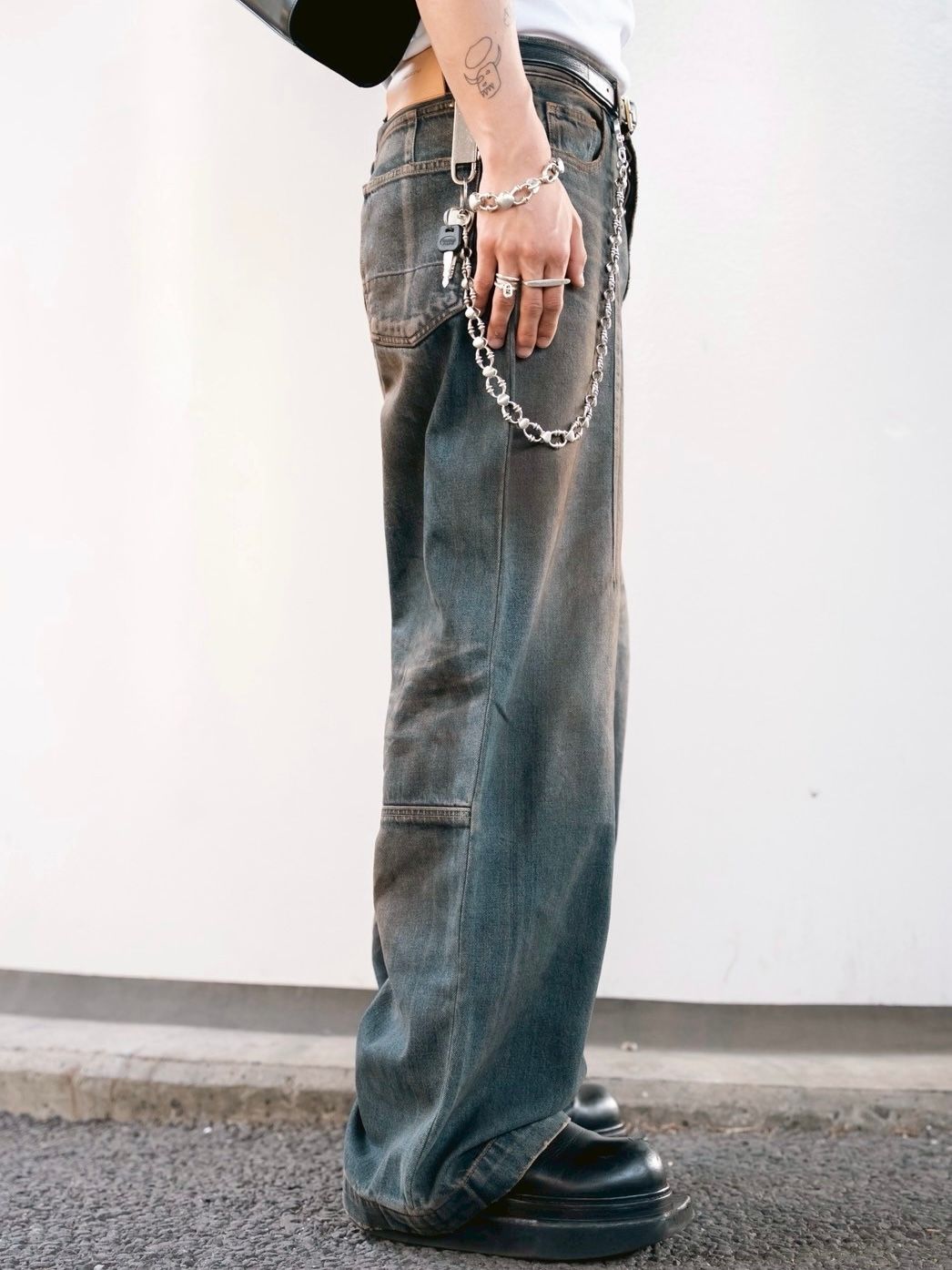 【先行販売】【25SS】ワイド シーム デニム バギー パンツ / WIDE SEAM DENIM BAGGY PANTS / RUSTY INDIGO(インディゴ)