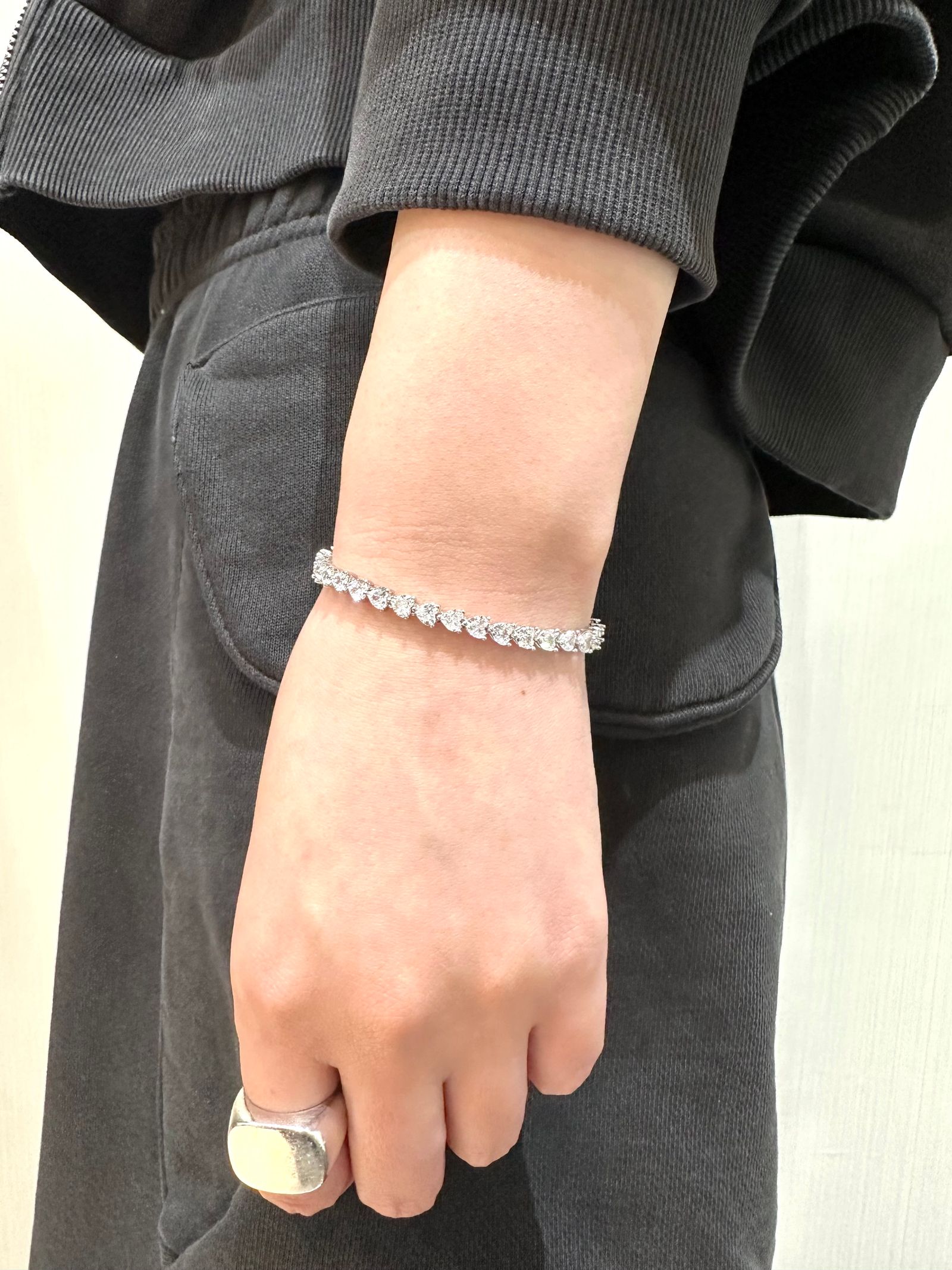 【26SS】マイクロ ハート ジュエル ブレスレット / MICRO HEART JEWEL BRACELET / シルバー