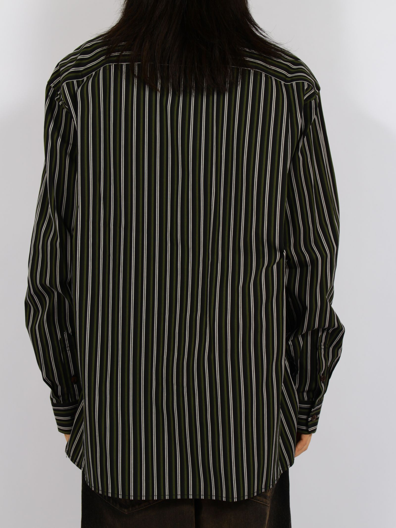 【26AW】 アタッチド タイ ロングスリーブ シャツ / ATTACHED TIE L/S SHIRTS / ブラック