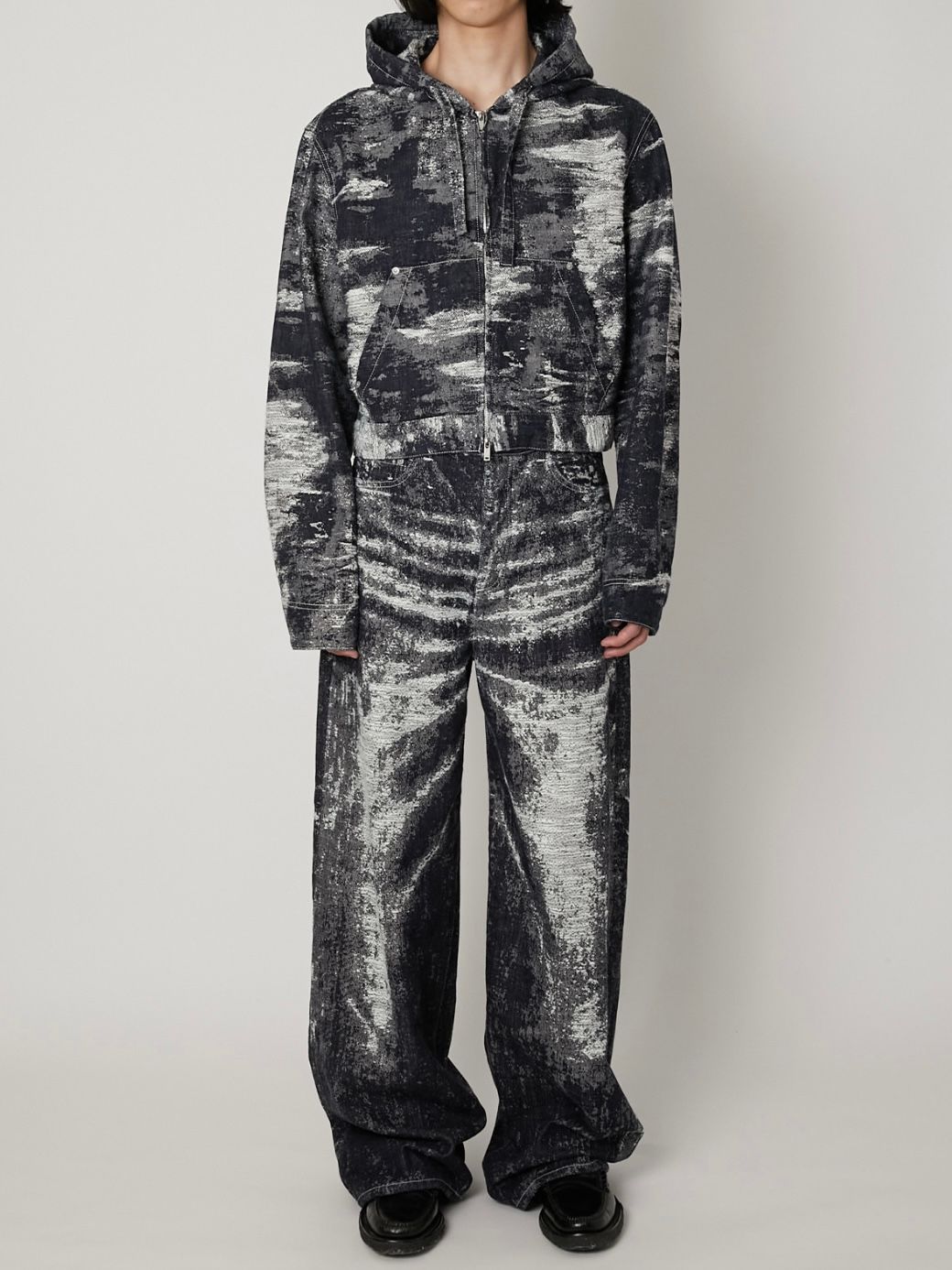 【26SS】デニム ジップアップ フーディー  / DENIM HOODIE / ワンウォッシュ