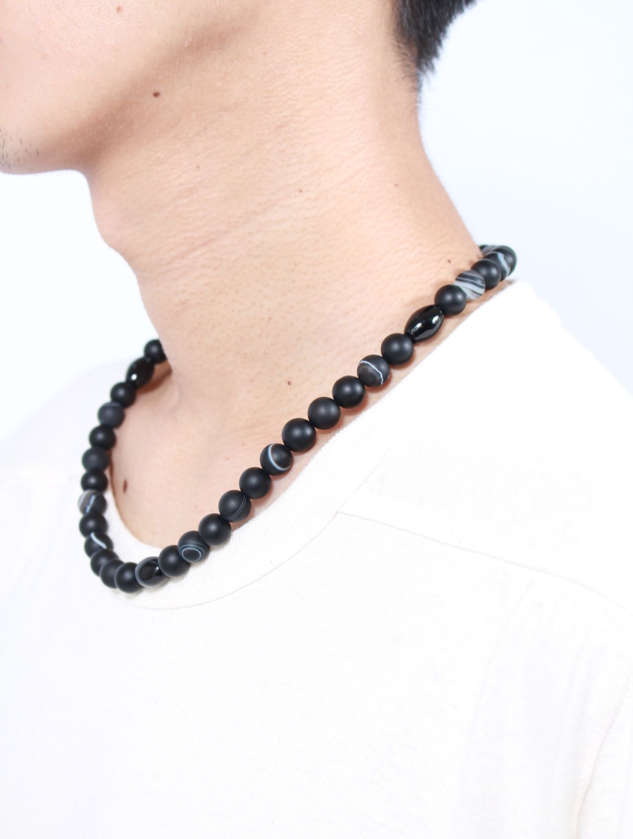【25AW】定番 数珠 ジュズ ネックレス オニキス / JUZU NECKLACE / ブラック