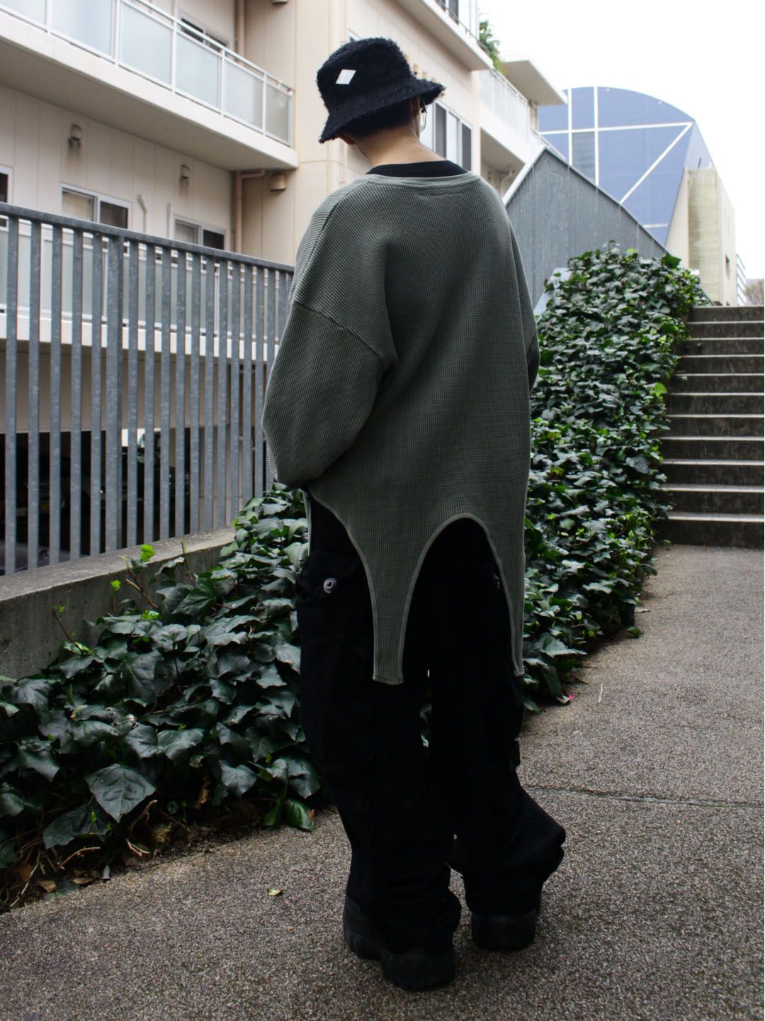 【25SS】シャギー バケット ハット / SHAGGY MATERIALS BUCKET HAT / ブラック