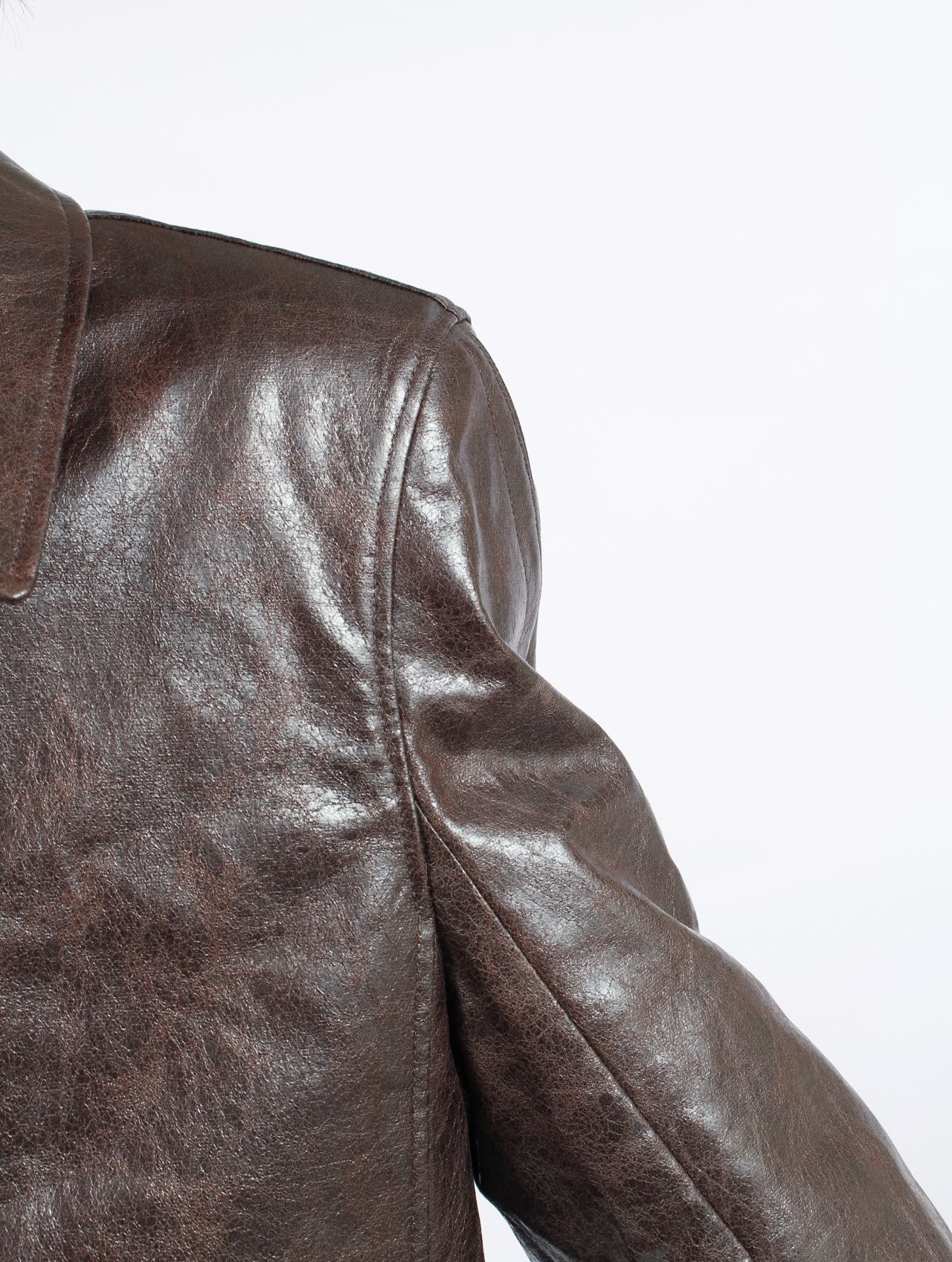 【25AW】 ヴィーガン レザー キーン ジャケット / KEANE JACKET / ダークテック（ブラウン）