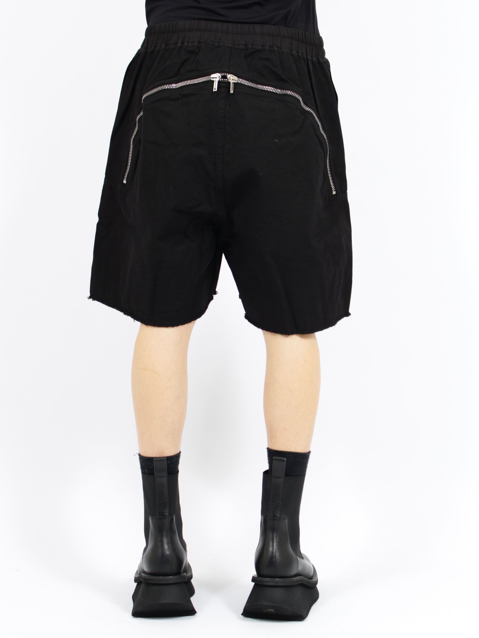 【26SS】ロングボクサー バット ジップ ショーツ / LONG BOXERS BUTT ZIP / ブラック