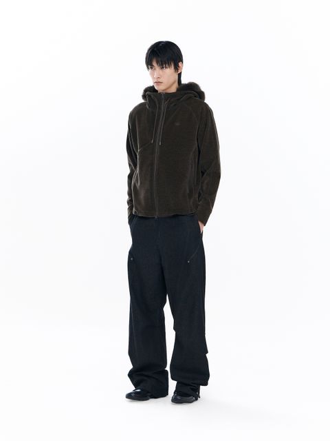 【26AW】ナーヴ フーディ ジップ アップ / NURV HOODIE ZIP-UP / ブラウン