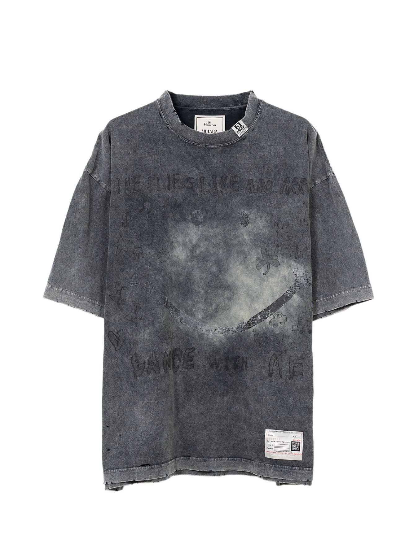 Maison MIHARA YASUHIRO - スマイリーフェイスプリントTシャツ