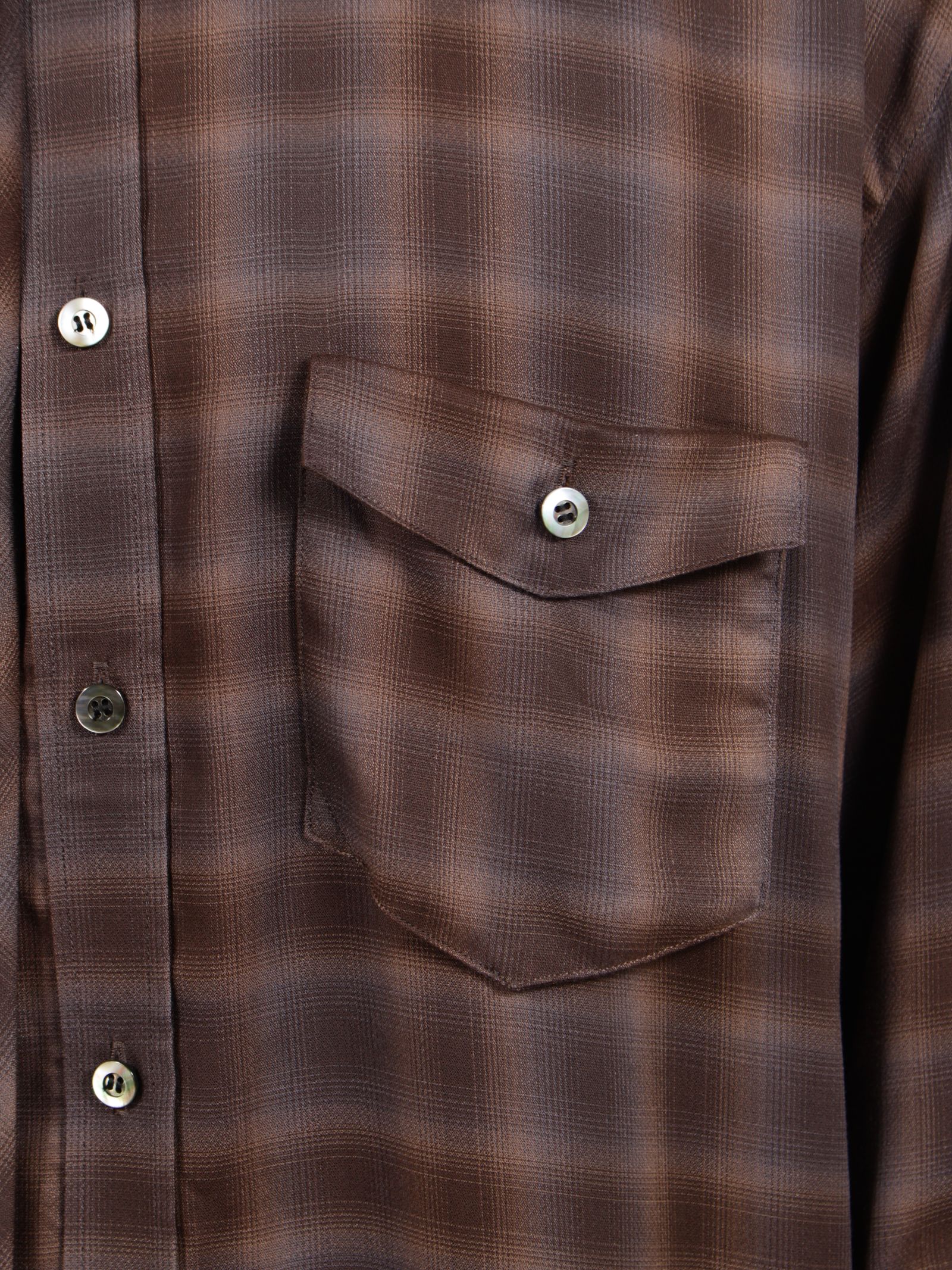 【26AW】 ネクタイ シャツ / NECKTIE SHIRT / ブラウン